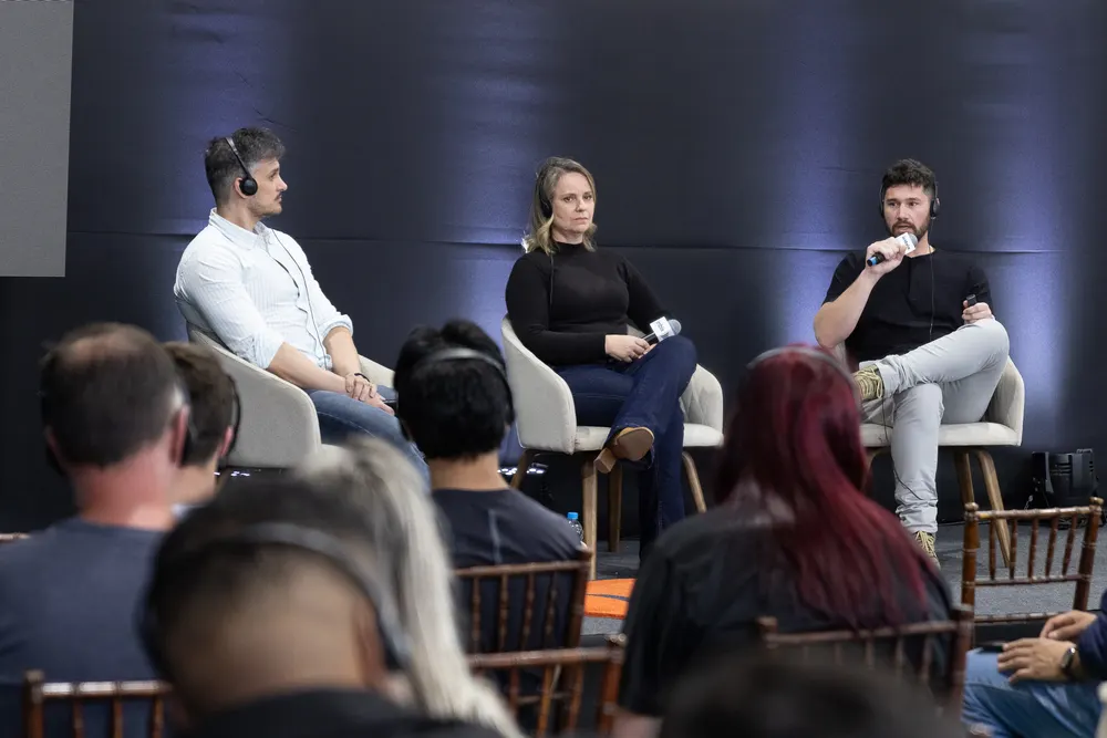Palestra durante o Prêmio Inbix Agroleite Inovador 2025