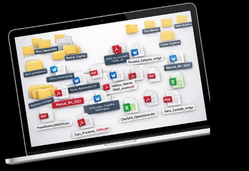 Base de conhecimento da Inbix em um notebook